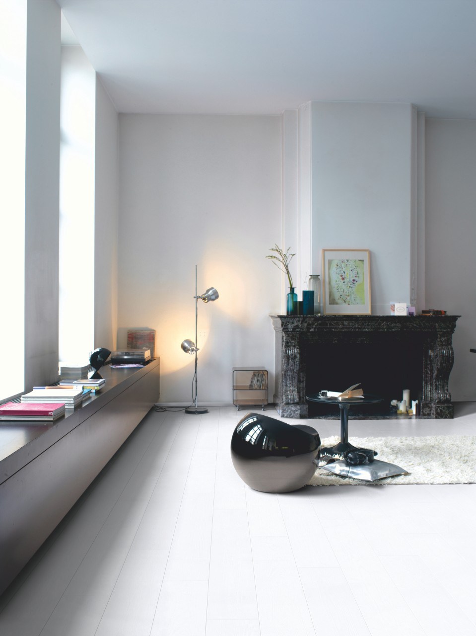 Ламинат Quick Step Impressive Ultra Дуб Пепельный IMU1992 1380×190×12 фото в интерьере